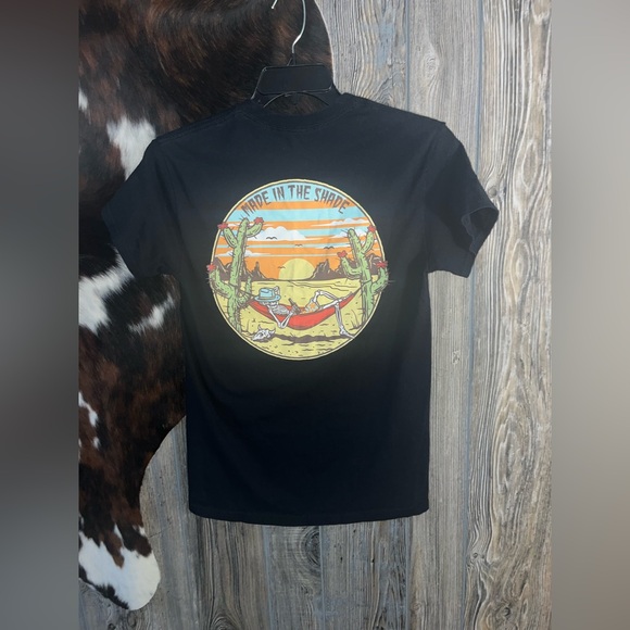 Retrofit size small black with colorful graphic skeleton with drink desert - Picture 1 of 6